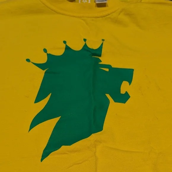 LRG Yellow Tee with Green Lion Graphic - Picture 6 of 8